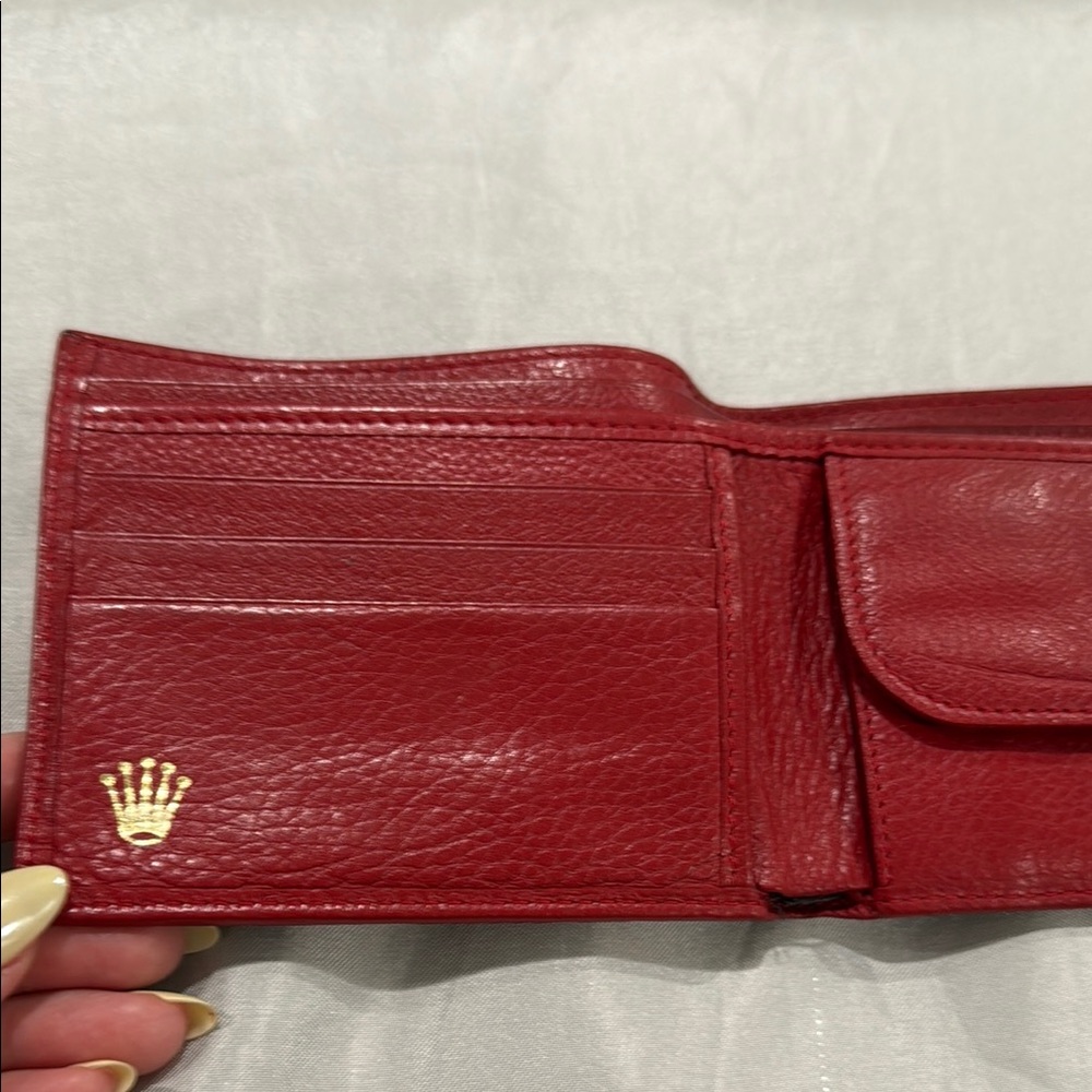 Luxury Red Leather Wallet